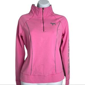 Victoria's Secret Pink Yoga Pull Over Sweater Quarter Zip